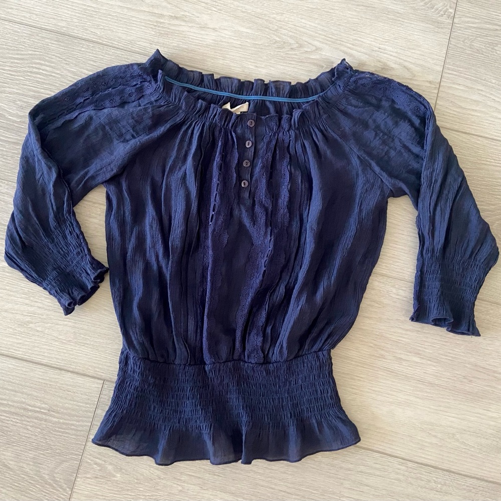 Navy Blue Top (blouse)